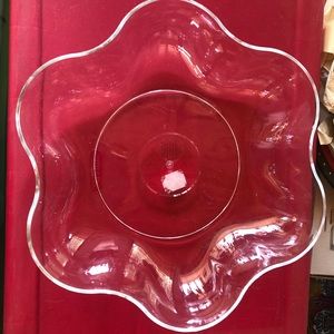 Pottery Barn clear acrylic bowl